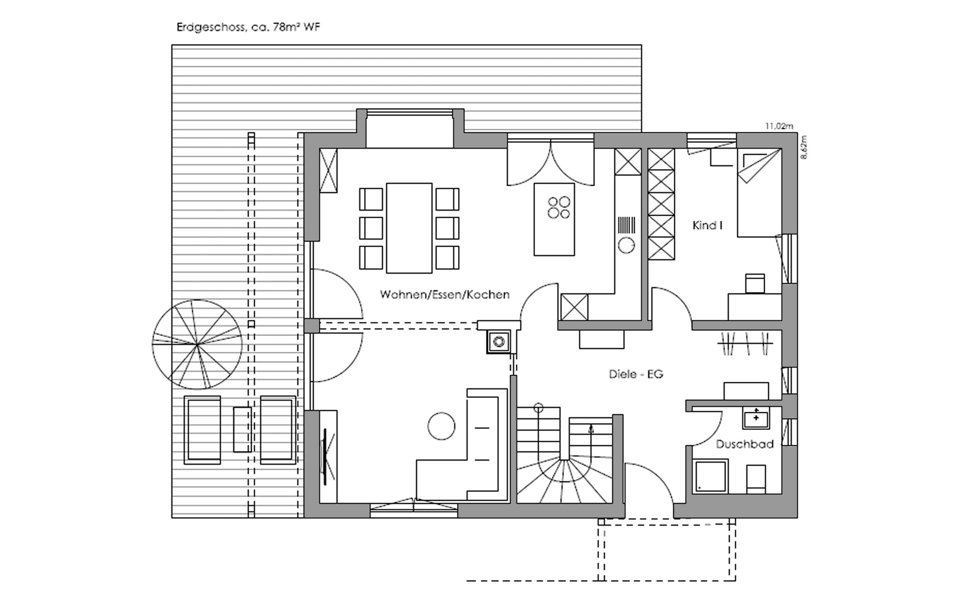 Erdgeschoss Lautrach von Regnauer Hausbau GmbH & Co. KG