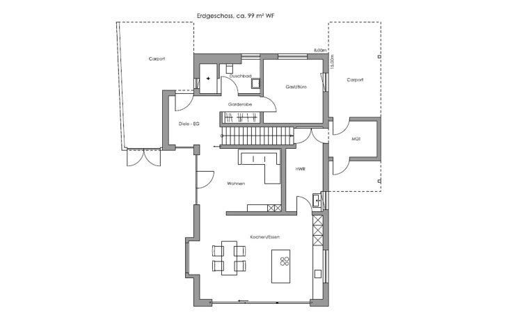 Regnauer - Musterhaus Oberaudorf Erdgeschoss