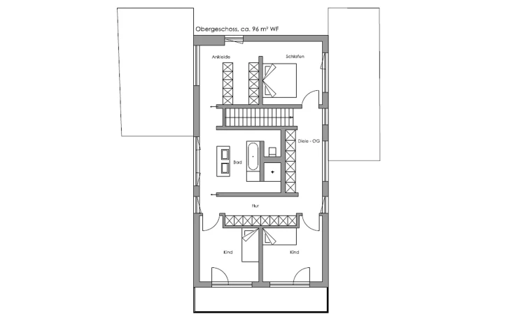 Regnauer - Musterhaus Oberaudorf Obergeschoss