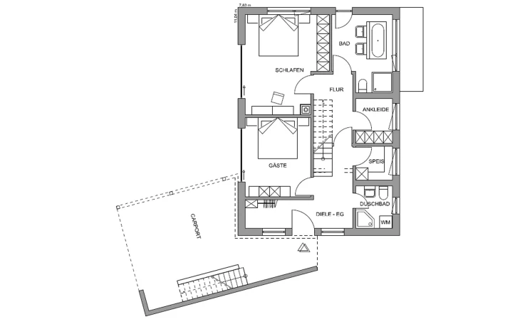 Regnauer - Musterhaus Waakirchen Erdgeschoss