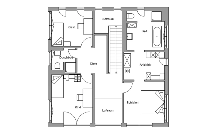 Regnauer - Musterhaus Zorneding Obergeschoss