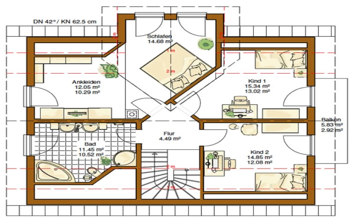 RENSCH-HAUS - Musterhaus Barcelona (Musterhaus) Dachgeschoss