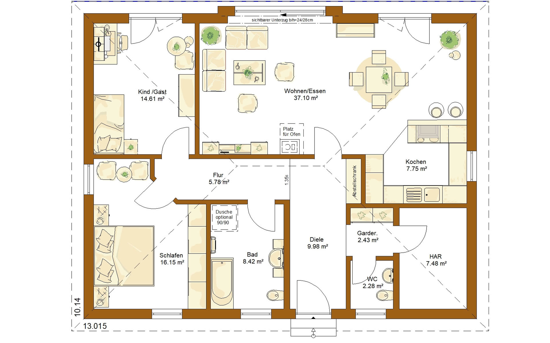 Erdgeschoss CLOU 111 von RENSCH-HAUS GMBH