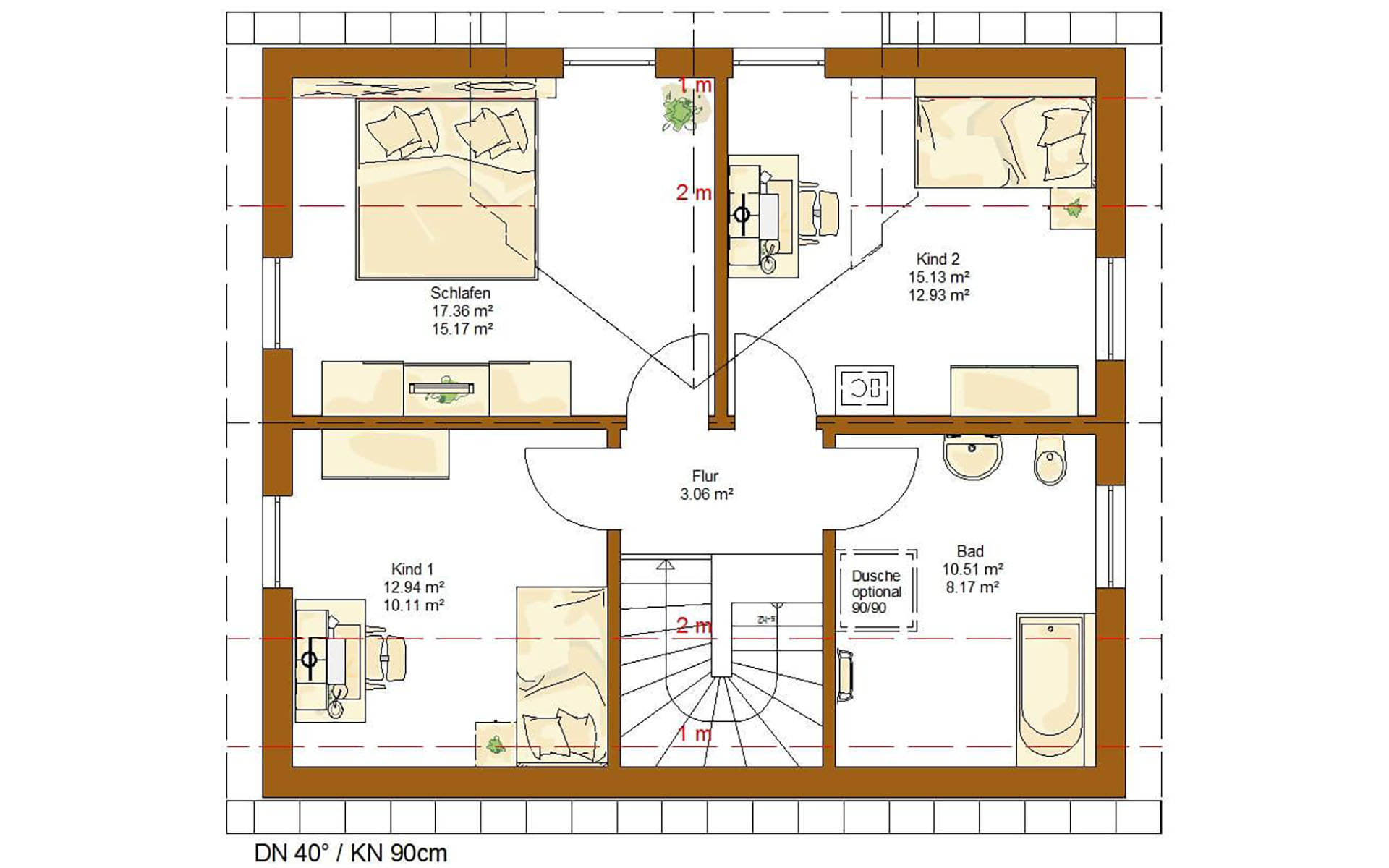 Dachgeschoss CLOU 123 (3 Giebel) von RENSCH-HAUS GMBH