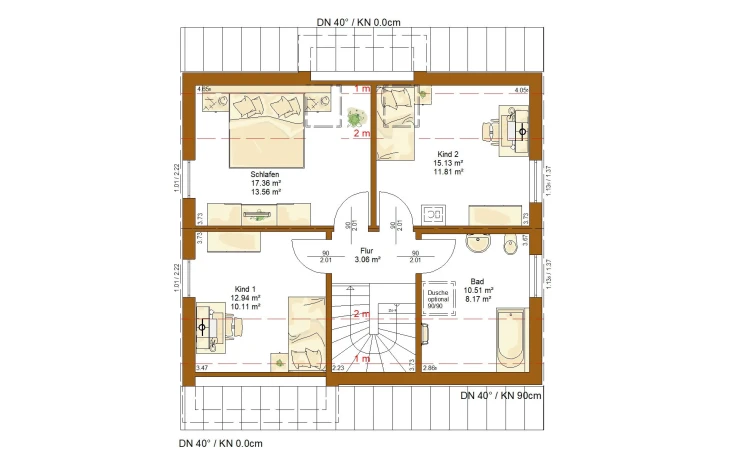 RENSCH-HAUS - Musterhaus CLOU 123 (Pluspaket) Dachgeschoss