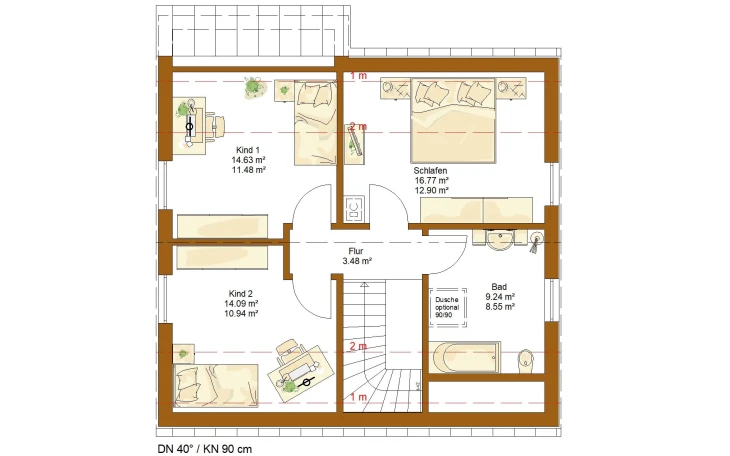 RENSCH-HAUS - Musterhaus CLOU 125 Dachgeschoss