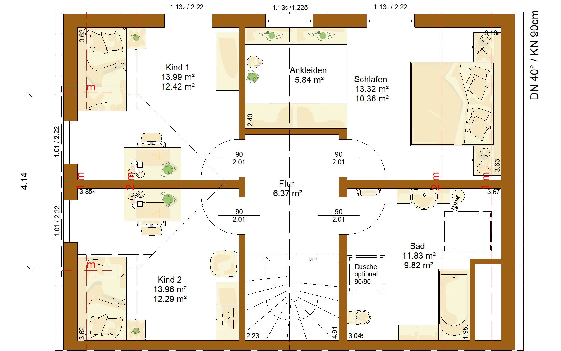 Dachgeschoss CLOU 136 von RENSCH-HAUS GMBH