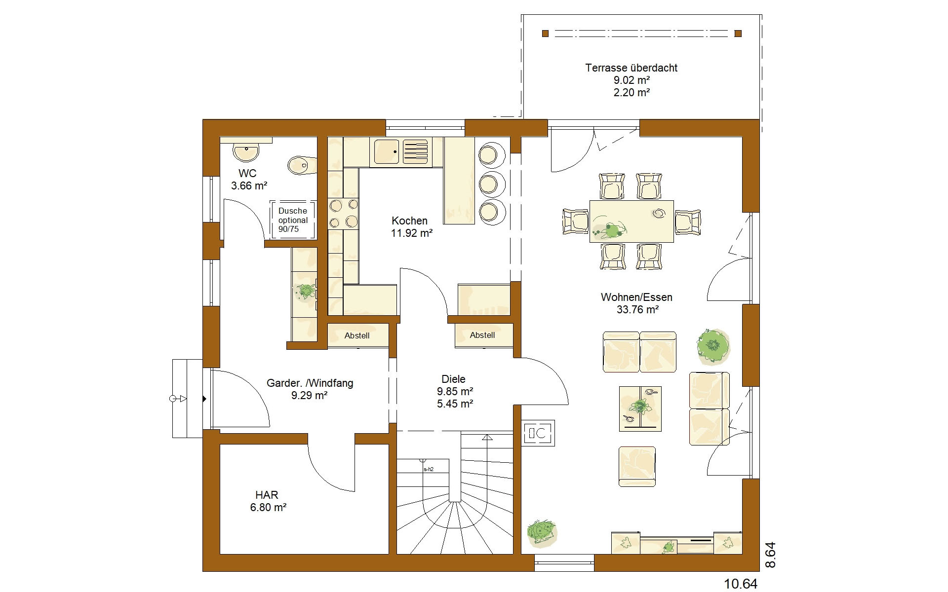 Erdgeschoss CLOU 143 von RENSCH-HAUS GMBH