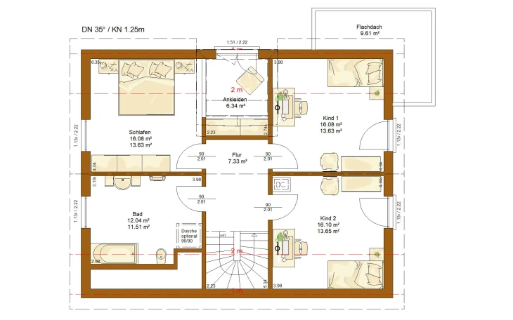 RENSCH-HAUS - Musterhaus CLOU 156 Dachgeschoss