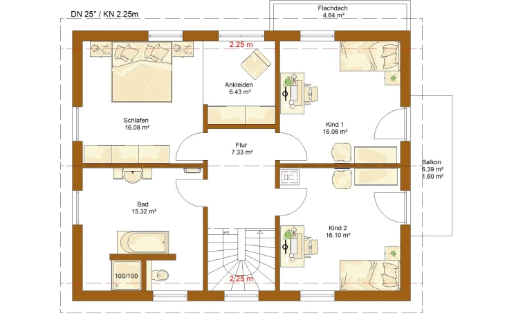 RENSCH-HAUS - Musterhaus CLOU 159 Dachgeschoss