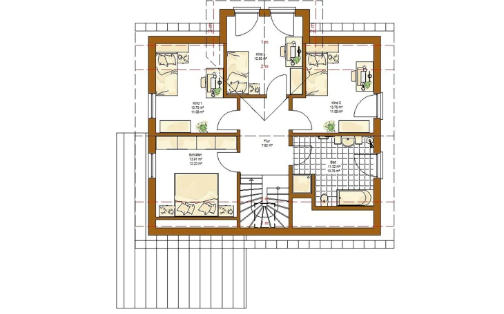 RENSCH-HAUS - Musterhaus Bad Vilbel M Dachgeschoss