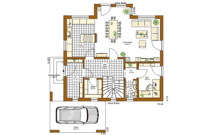 RENSCH-HAUS - Musterhaus Bad Vilbel M Erdgeschoss