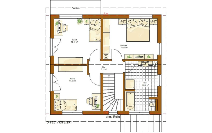 RENSCH-HAUS - Musterhaus Innovation R (R140_3_V08) Dachgeschoss