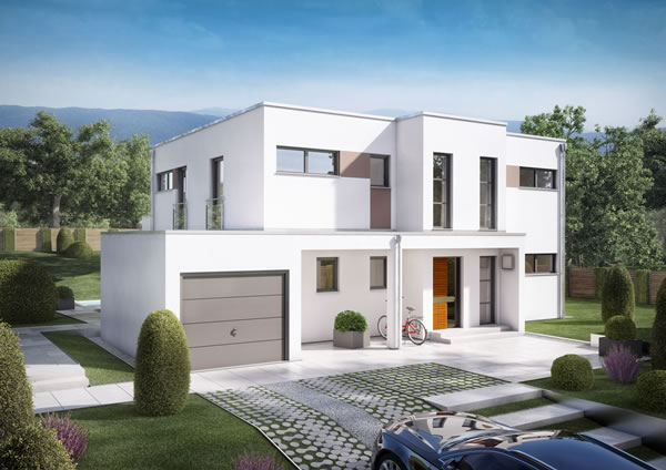 Musterhaus Wohnbeispiele Grundrisse Aller Haustypen Hausbau