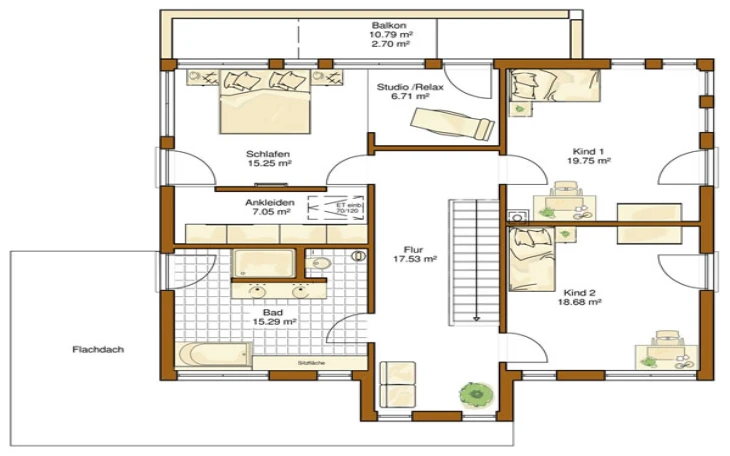 RENSCH-HAUS - Musterhaus Vancouver Obergeschoss