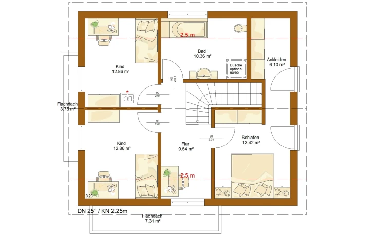 RENSCH-HAUS - Musterhaus Life 134 Dachgeschoss