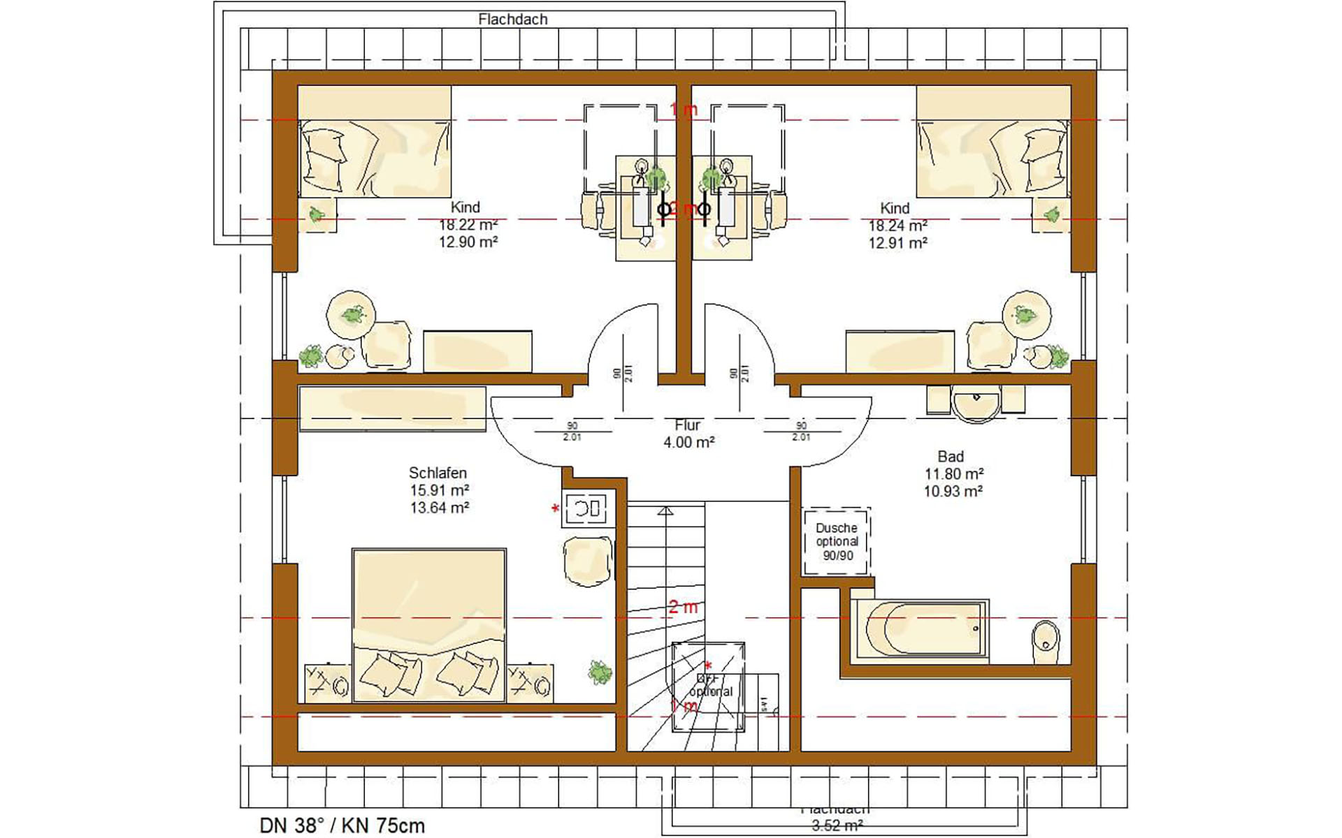 Dachgeschoss Life 150 von RENSCH-HAUS GMBH