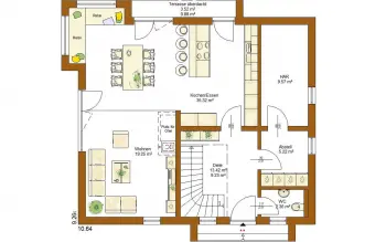 Grundriss Familienhaus Life 150 von RENSCH-HAUS