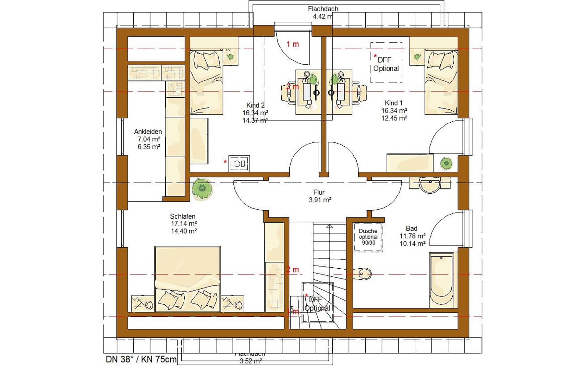 Dachgeschoss Life 157 von RENSCH-HAUS GMBH