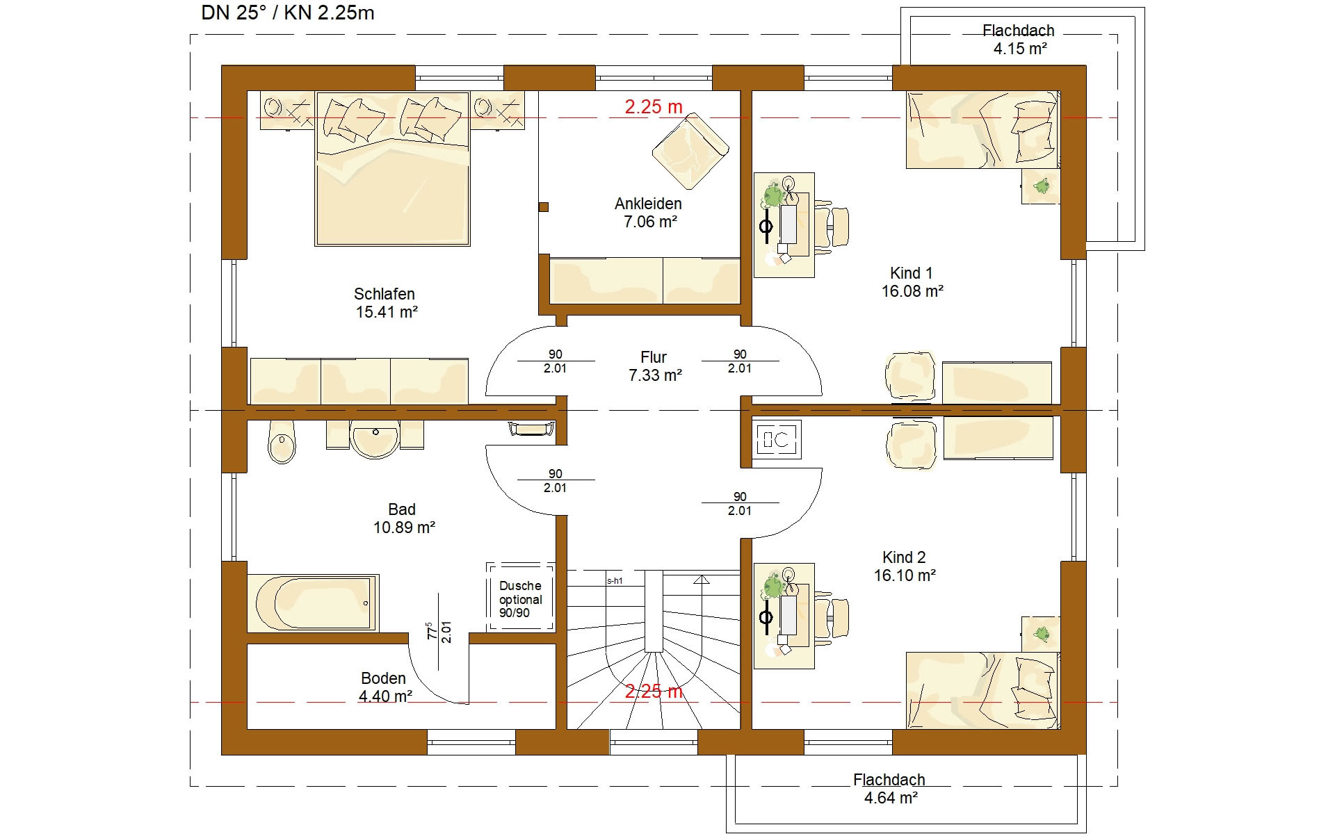 Dachgeschoss Life 159 von RENSCH-HAUS GMBH