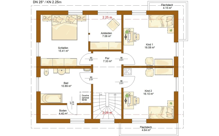 RENSCH-HAUS - Musterhaus Life 159 Dachgeschoss