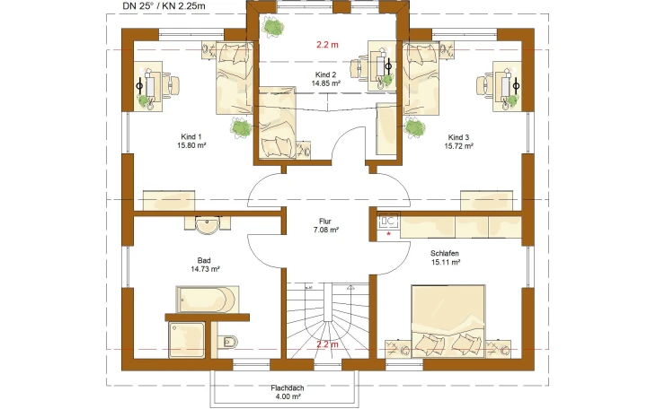 RENSCH-HAUS - Musterhaus Life 165 Dachgeschoss