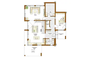 Grundriss Kubushaus San Diego von RENSCH-HAUS