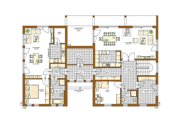 RENSCH-HAUS - Musterhaus Twinline R Genua Erdgeschoss