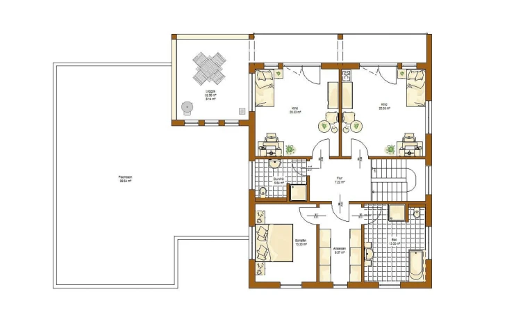 RENSCH-HAUS - Musterhaus Twinline R Genua Obergeschoss