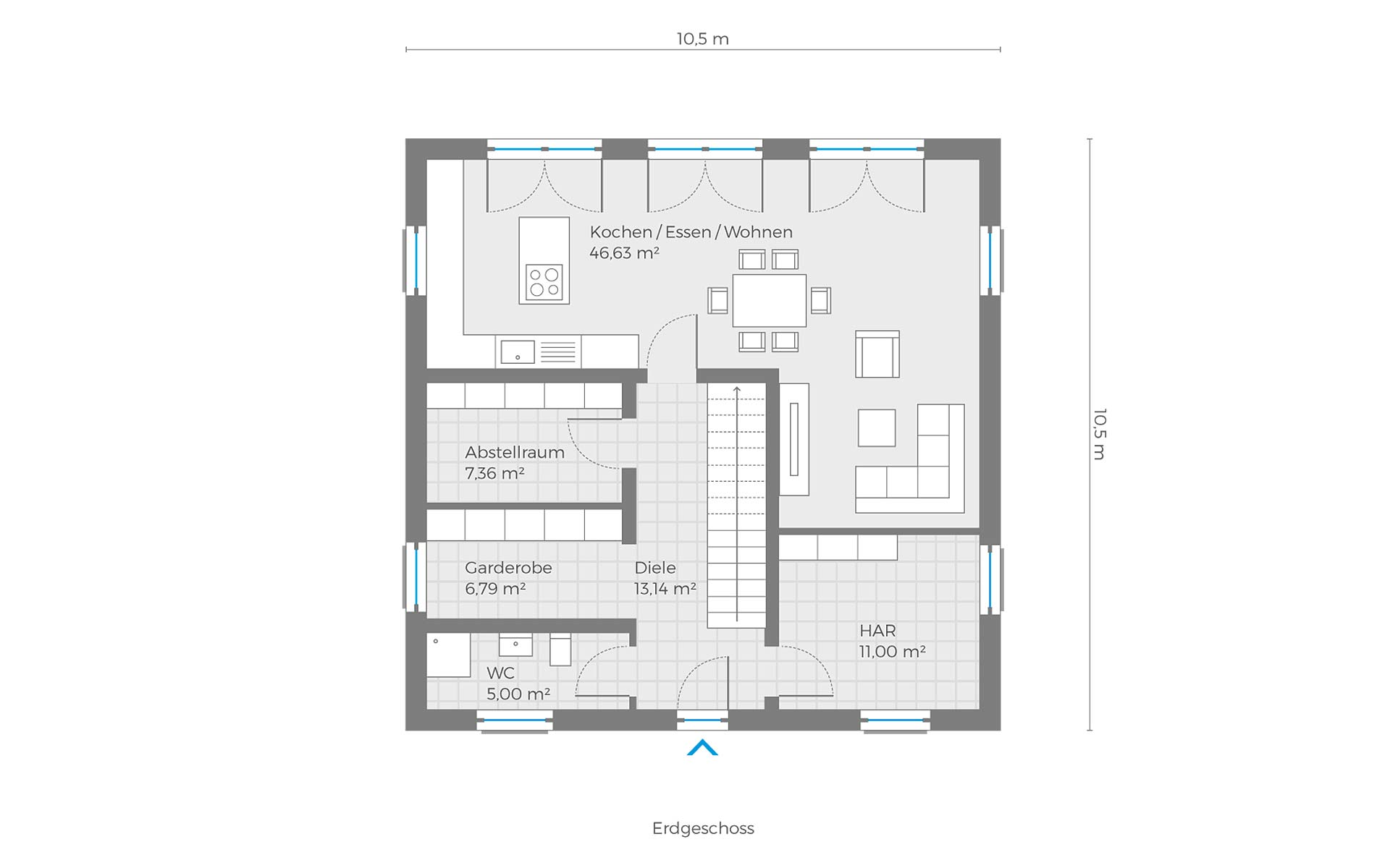 Erdgeschoss Bacchus von CReative Bauplanung GmbH