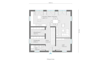 Grundriss Stadtvilla / Villa Bacchus von Röder Massivhaus