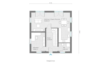 Grundriss Designerhaus Scheurebe (mit Keller) von Röder Massivhaus
