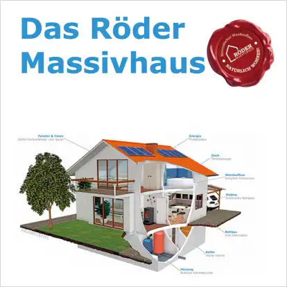 Röder Massivhaus-Hauskatalog unverbindlich bestellen.