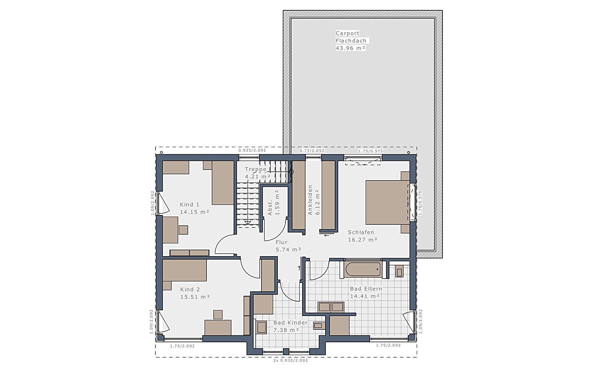 Dachgeschoss Selection-E-169 E6 von Schwabenhaus GmbH & Co. KG