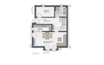 Grundriss Familienhaus SmartSpace Doppelhäuser von Schwabenhaus