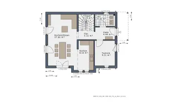 Grundriss Familienhaus SmartSpace Einfamilienhäuser von Schwabenhaus