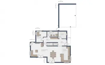 Grundriss Kubushaus Solitaire-E-165 E9 von Schwabenhaus