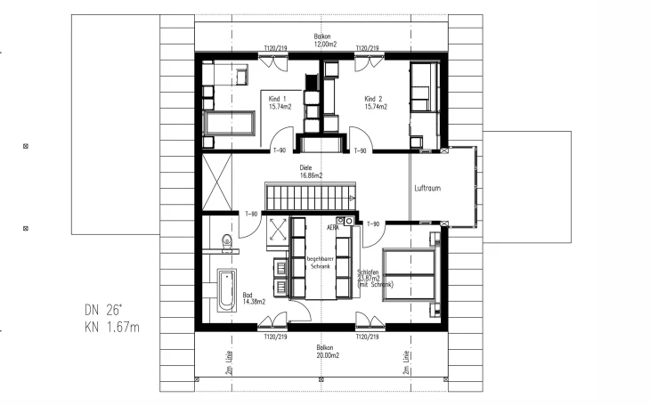 Sonnleitner - Musterhaus Rosenheim Dachgeschoss