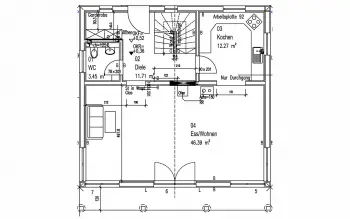 Grundriss Landhaus Spielberger von Sonnleitner