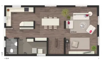 Grundriss Familienhaus Aura 125 von Town & Country Haus