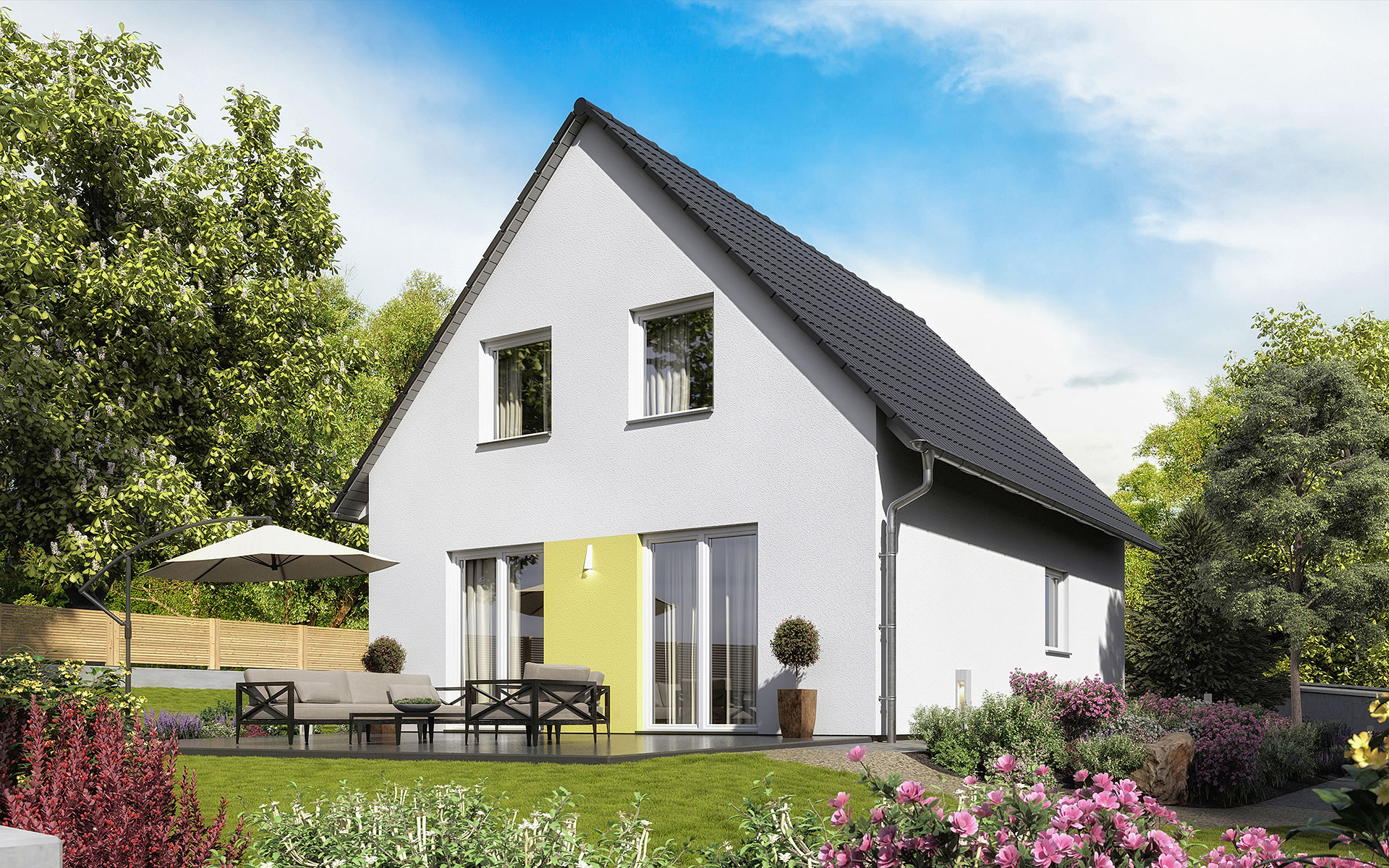 Musterhaus Fertighaus Raumwunder 100 von Town & Country