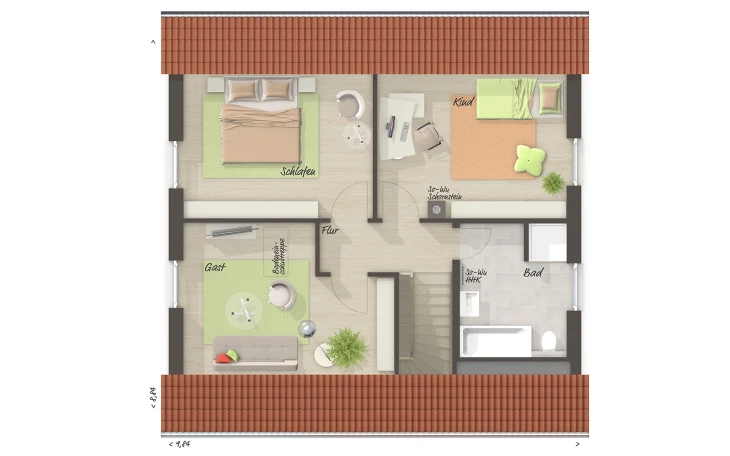 Town & Country Haus - Musterhaus Edition Clever 138+ Dachgeschoss