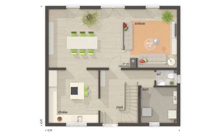 Town & Country Haus - Musterhaus Edition Clever 138+ Erdgeschoss