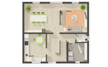 Grundriss Familienhaus Flair 113 von Town & Country Haus