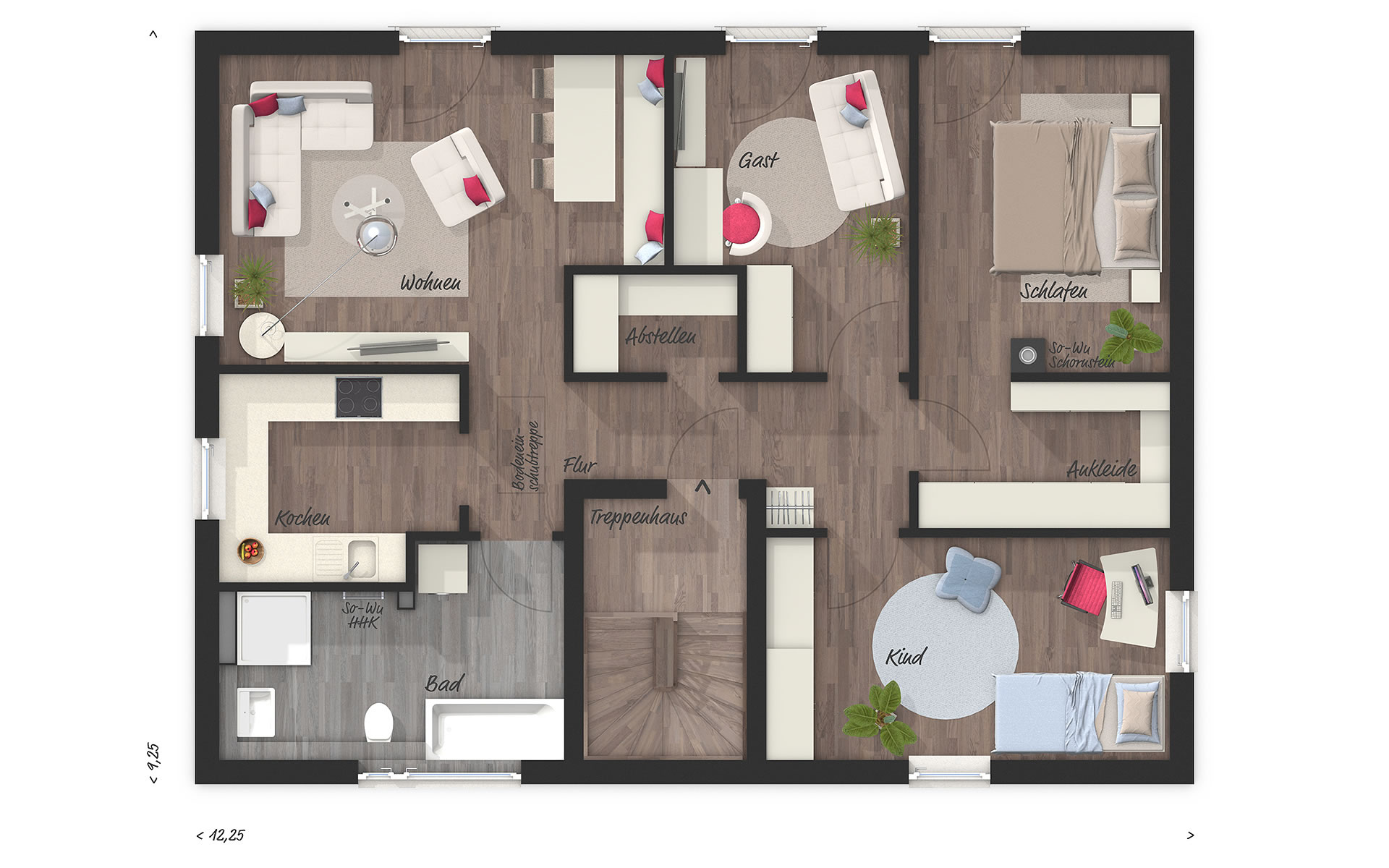 Dachgeschoss Flair 180 Duo von Town & Country Haus Lizenzgeber GmbH