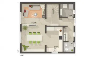 Grundriss Familienhaus Raumwunder 90 von Town & Country Haus