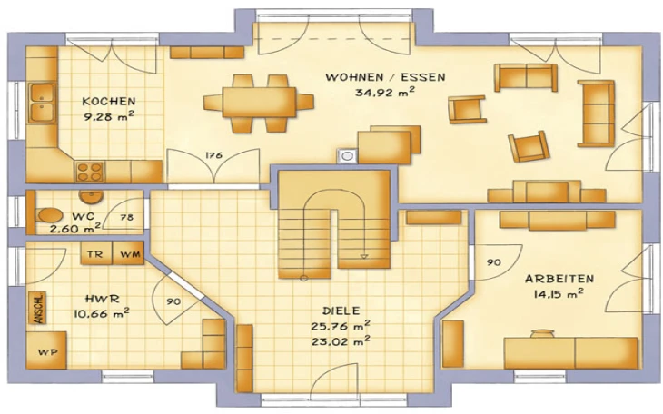 VarioSelf - Musterhaus VarioCity 195 Erdgeschoss