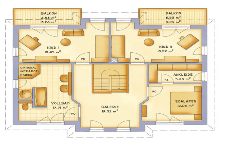 VarioSelf - Musterhaus VarioCity 195 Obergeschoss