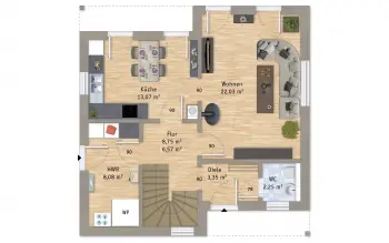 Grundriss Familienhaus VarioFamily 108 von VarioSelf