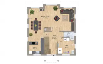 Grundriss Stadtvilla / Villa VarioCity 172 von VarioSelf